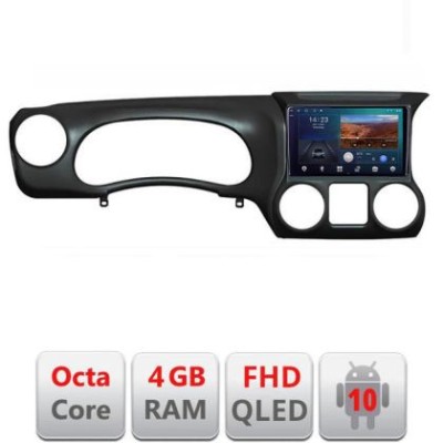 Navigatie Jeep Wrangler 2011-2014 B-WR Android Ecran QLED octa core 4+64 carplay android auto KIT-WR+EDT-E310V3 CarStore Technology foto