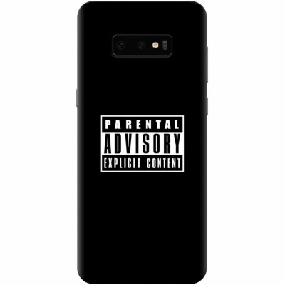 Husa silicon personalizata pentru Samsung Galaxy S10 Lite, Parental Advisory foto