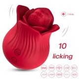 ARMONY - ROSE VIBRATOR &amp; STIMULATOR RED, ARMONY STIMULATORS
