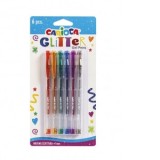 Pix cu gel Carioca Glitter 6 culori/set