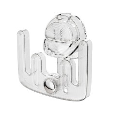 Suport pentru incaltamintea de casa, flippy, fara perforare, montare pe perete, prindere adeziva, 11.6x11x4.8cm, transparent