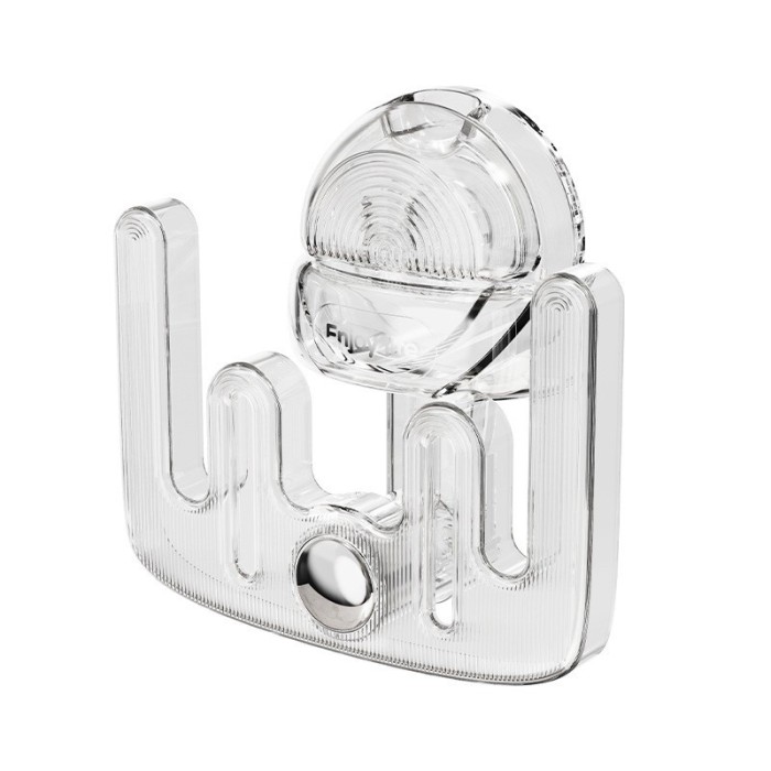 Suport pentru incaltamintea de casa, flippy, fara perforare, montare pe perete, prindere adeziva, 11.6x11x4.8cm, transparent