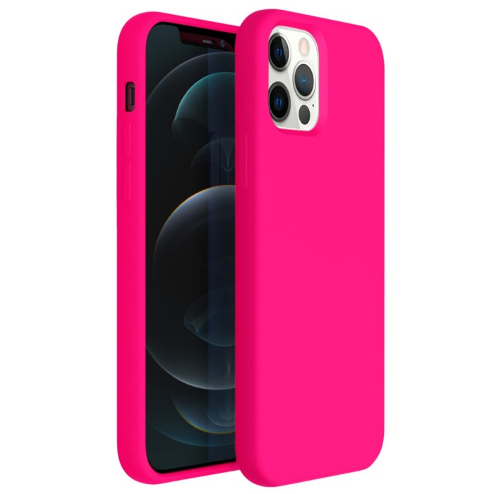 Husa Silicon iPhone 12 iPhone 12 Pro Roz
