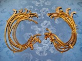 3062-Set de 12 Ornamente candelbru, etc. in bronz aurit.