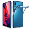 Husa huawei p20 transparent cu margini albastre, Flippy