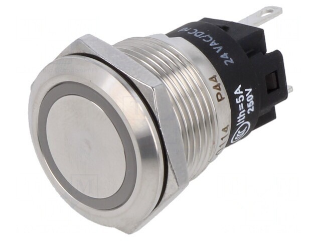 Lampă LED Control Roșie 24V 24VAC &Oslash;19mm