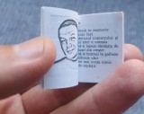 Carte minuscula de 3.5x2.5 cm, Niste versuri, Tudor Cristian Rosca, 2011, 64 pag