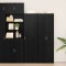 vidaXL Bufet Stejar negru 50 x 42.5 x 185 cm Lemn compozit