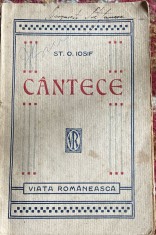 CANTECE,ST.O.IOSIF/PRIMA EDITIE/COPERTA ORIGINALA BROSATA/138 PAGINI,POZE