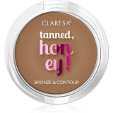 Claresa Tanned, Honey! bronzer și pudră pentru contur culoare 12 Versatile 10 g