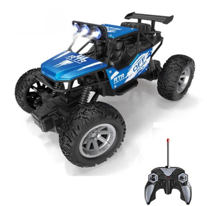 Masina cu telecomanda OFF ROAD Truck , lumini LED, incarcare USB, acumulator inclus, 19.5x13x11.5cm