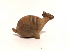 Figurina de lut antica, PRE COLUMBIAN CHANCAY LLAMA, 10cm x 6cm inaltime foto