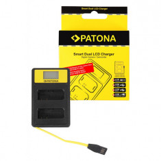 PATONA Încărcător USB Smart Dual LCD inteligent Nikon EN-EL14 ENEL14 D3100 D3200 D5100 D5200 - Patona