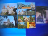 HOPCT LOT 2230 CASTELUL BRAN-JUD BRASOV-5 CARTI POSTALE-CIRCULATE, Circulata, Printata