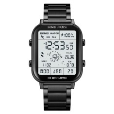 Ceas Skmei Pedometru Negru Digital Alarma Data Multifunctional