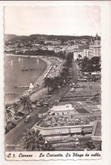 FA85 -Carte Postala- FRANTA - Cannes, La Croisette, circulata 1955