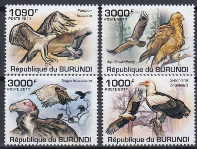Burundi - Pasari - VULTURI - MNH foto