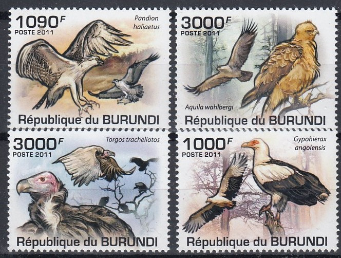 Burundi - Pasari - VULTURI - MNH