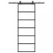 vidaXL Ușă glisantă cu set feronerie, 76x205 cm, sticlă ESG/aluminiu