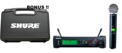 MICROFON WIRELESS PROFESIONAL SHURE BETA58A,RECEIVER SLX,KIT COMPLET+VALIZA,NOU! foto