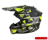Cumpara ieftin Casca copii Motocross - Enduro pentru motocicleta, ATV, bicicleta - marimea XS (47-48 cm), negru mat cu design galben neon