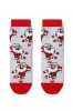 Șosete haioase din bumbac motiv Crăciun, Conte Kids 374, Gri Deschis, 20-23 (13-14 cm), Conte Elegant