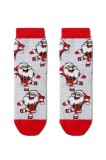Șosete haioase din bumbac motiv Crăciun, Conte Kids 374, Gri Deschis, 20-23 (13-14 cm)