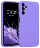 Husa de protectie din Silicon cu Microfibra la interior compatibila Samsung Galaxy A55, Lavanda, Oem