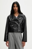 Answear.LAB geaca ramones culoarea negru, de tranzitie