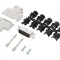 Conector D-Sub 15-Pin Tată Unghi 45&deg; Lipire Cablu Gold Flash