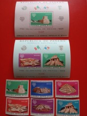 PANAMA, SPORT MEXIC - COLIȚE + SERIE COMPLETĂ MNH