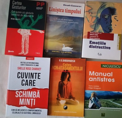 Cartea gesturilor / Cuvinte care schimba minti /Linistea timpului /Emotiile distructive /Manual antistres /Calea non-atasamentului foto