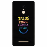 Husa silicon pentru Xiaomi Remdi Note 3, Jesus Paints A Smile In Me