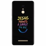 Husa silicon pentru Xiaomi Remdi Note 3, Jesus Paints A Smile In Me