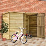 Gossi magazie de gradina de bicicleta, 232x110x170 cm, pin tratat