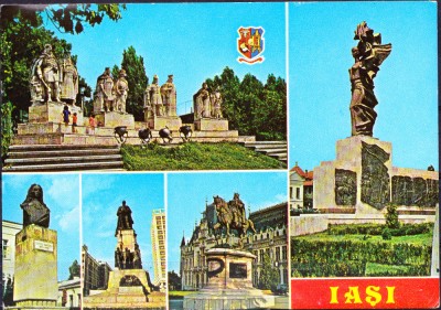 AMS - ILUSTRATA 701 IASI - GRUPUL STATUAR AL VOIEVOZILOR 1985, CIRCULATA foto