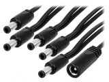 Cablu Alimentare DC 5,5/2,5 mm 2x0,5mm2 Mufă-Soclu Drept x5