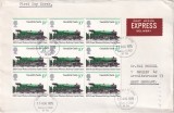 Cumpara ieftin FILATELIE TEMATICA - PLIC ANGLIA / MAREA BRITANIE TEMATICA TRANSPORT TRENURI