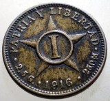 B.546 CUBA 1 UN CENTAVO 1916