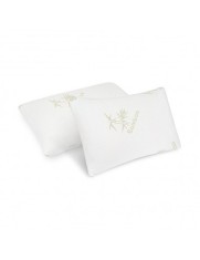 Set 2 perne bambus memory foam, 50x70 cm, husa detasabila lavabila la 40&deg;C