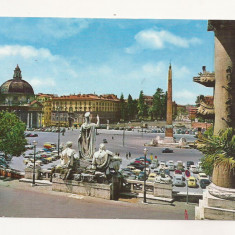 FA51-Carte Postala- ITALIA - Roma, Plazza del Popolo, necirculata 1968