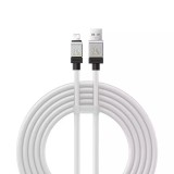 Cablu de date usb la lightning incarcare rapida, 2.4a, 2m baseus coolplay, white