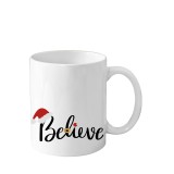 Cana cadou Craciun alba 330 ml funny Merry Christmas