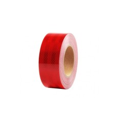 banda reflectorizanta rosie rola 10 cm x 25m