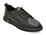 Pantofi sport BITE THE BULLET negri, 66118, din piele naturala