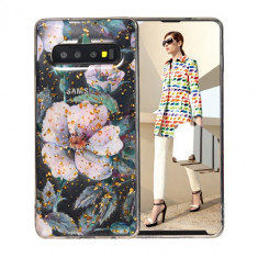 Carcasa Husa Samsung Galaxy S10 model Flower, Antisoc + Folie protectie Samsung Galaxy S10 Viceversa foto