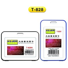 Suport Pp Water Proof Snap Type, Pentru Carduri, 109 X 78mm, Orizontal, 10 Buc/set, Kejea -negru foto