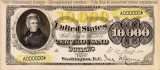 Bancnota 10000 Dolari 1878, Reproducere 1:1, Colectie Numismatica - Replica Bancnota SUA Dimensiune Originala