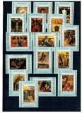 Ajman 1973 - Picturi religioase, arta, serie colite neuzate