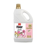 Sano Floor Fresh Home Floral Touch 2L - Solutie Curatat Podele, Parfum Floral, Curata, Lustruieste, Protejeaza